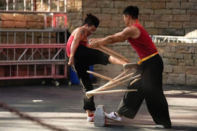 , Enter the Bull: Fighters mix kung fu and bullfighting in China