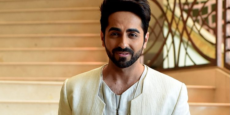 Bollywood actor Ayushmann Khurrana poses for a photograph during a promotional event for the forthcoming Hindi film 'Shubh Mangal Saavdhan' directed by R.S Prasanna in Mumbai on August 1, 2017, / AFP PHOTO / STR
