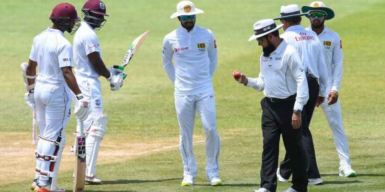 Dinesh Chandimal (C) has been charged with changing the condition of the ball during the second Test against West Indies in Saint Lucia, Saturday