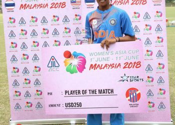 Ekta Bisht was adjudged player of the match with a brilliant spell against Pakistan at Kuala Lumpur, Saturday