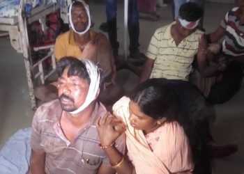 Injured villagers