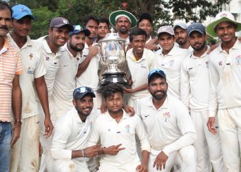 Caption

Winners take it all: Bhubaneswar A players pose with the winners’ trophy at Cuttack, Thursday  
