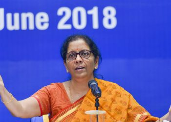 New Delhi: Union Defence Minister Nirmala Sitharaman addresses a press conference regarding achievements of Ministry of Defence during NDA government, in New Delhi on Tuesday, June  05, 2018. (PTI Photo/Shahbaz Khan)(PTI6_5_2018_000066B)