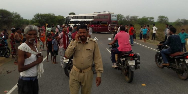 Old man killed in road accident