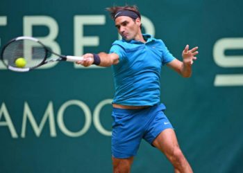 Roger Federer registered a hard-fought victory against Denis Kudla at Halle Westfalen, Saturday