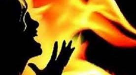 Woman set on fire