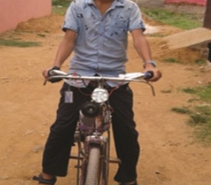 Class X student develops battery-operated bicycle