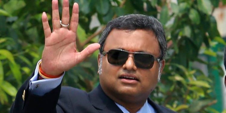 Karti Chidambaram at the CBI office in new Delhi on Wednesday Express photo by Prem Nath Pandey 23 aug 17