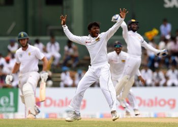 Akila Dananjaya contributed with the bat and then took five South African wickets 