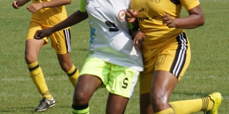 Manisha Naik (C) in action against Chandigarh at Barabati Stadium, Sunday   