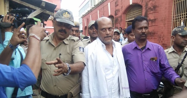 Vigilance sleuths checking records at RTO, Chandikhol, Wednesday