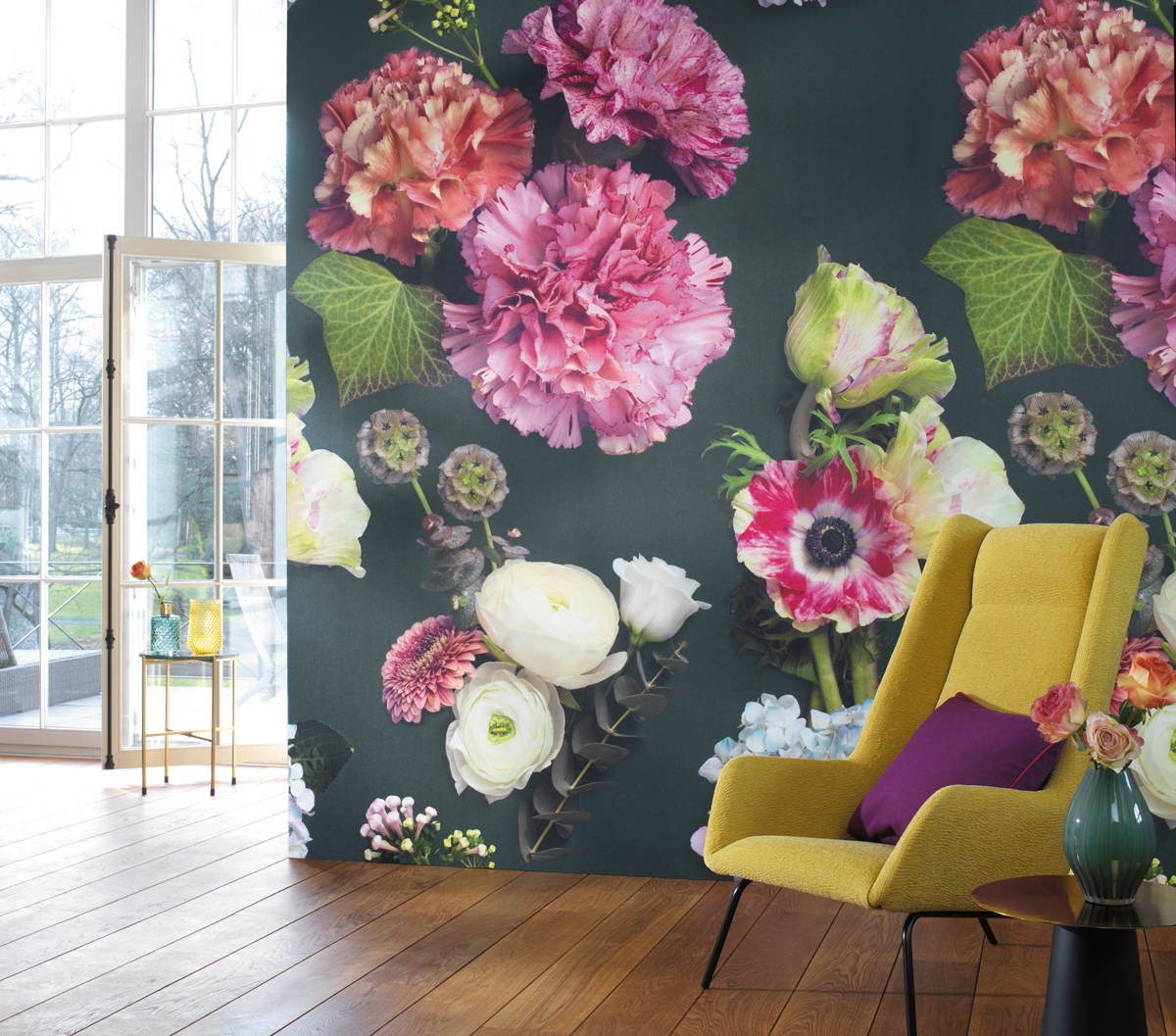 Buy Big Flower Wallpaper Online In India  Etsy India