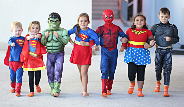 Kids just love superheroes