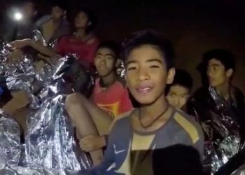Boys from the under-16 soccer team trapped inside Tham Luang cave  in Chiang Rai, Thailand   REUTERS
