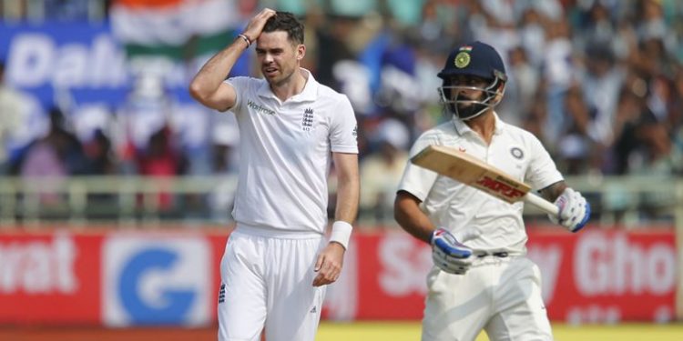 The battle between James Anderson (L) and Virat Kohli will play an influential role in the Test series 