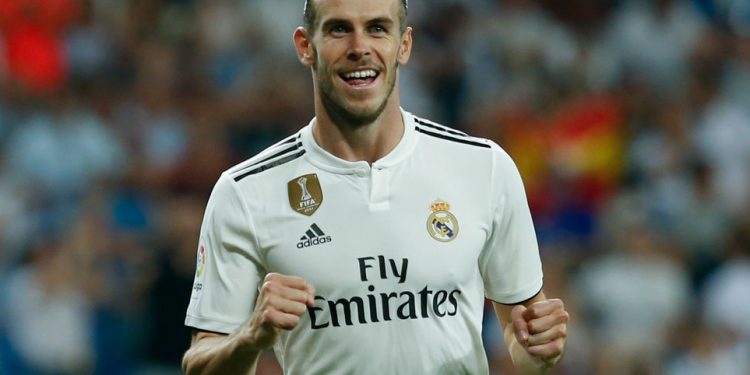 Gareth Bale is all smiles after getting on the scoresheet, Sunday