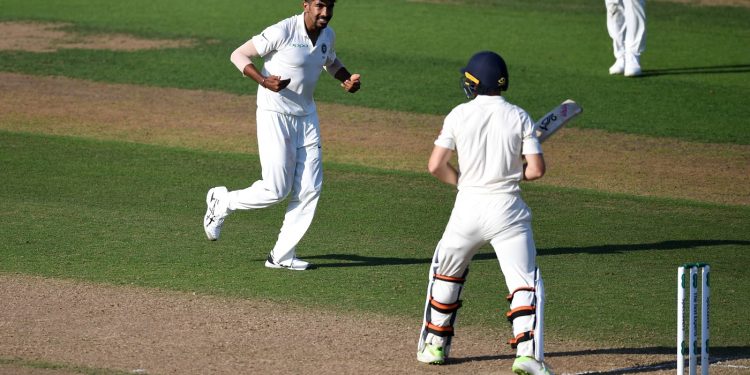 Jasprit Bumrah celebrates dismissing Jos Buttler at Trent Bridge