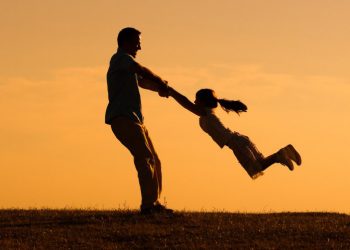 Father with daughter