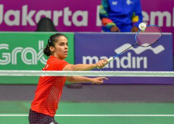 Saina Nehwal failed to beat Nozomi Okuhara in the women’s team event despite playing her heart out in Jakarta, Monday 