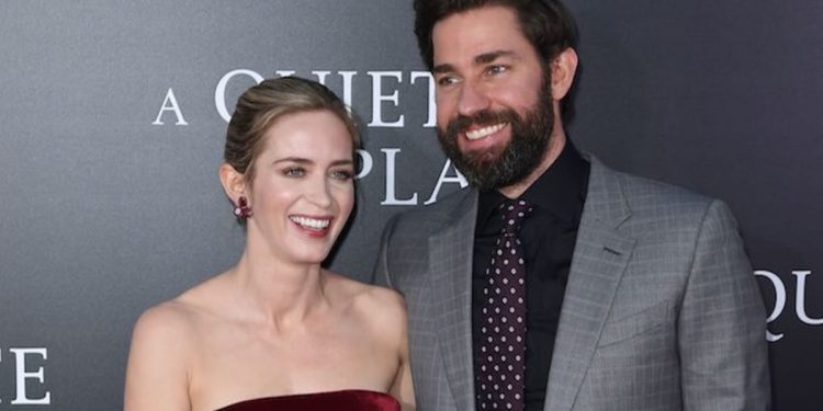 John Krasinski with Emily Blunt