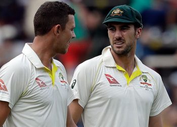 Josh Hazlewood and Pat Cummins