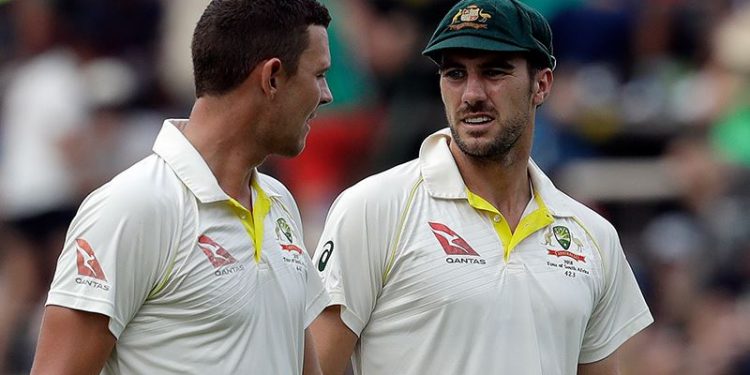 Josh Hazlewood and Pat Cummins