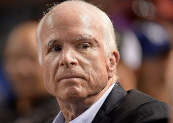 PHOENIX, AZ - AUGUST 10: Senator John McCain (R-AZ) looks on while attending the MLB game between the Los Angeles Dodgers and Arizona Diamondbacks at Chase Field on August 10, 2017 in Phoenix, Arizona. (Photo by Jennifer Stewart/Getty Images)