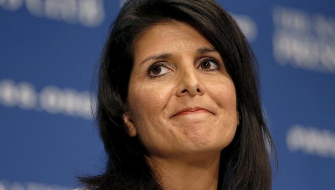 Republican Party Indian-American presidential candidate Nikki Haley