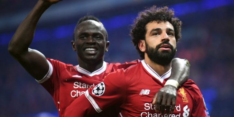 Sadio Mane and Mo Salah