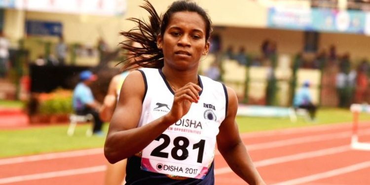 Jauna Murmu of Odisha advanced into the women's 400m hurdles