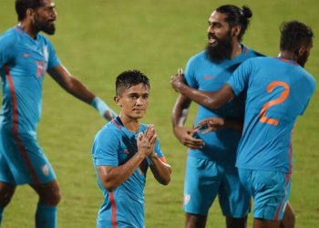 The Indian football team rose one spot to be 96th in latest FIFA rankings