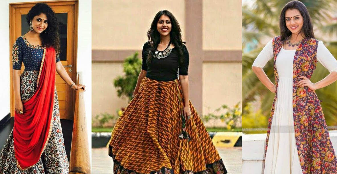Kalamkari Straight Panelled A-Line Kurti - Byhand I Indian Ethnic Wear  Online I Sustainable Fashion I Handmade Clothes