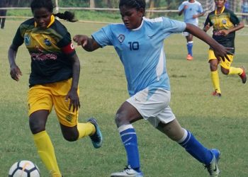 Odisha’s Pyari Xaxa in action against Tamil Nadu during their semifinal match at Barabati Stadium, Cuttack, Saturday          