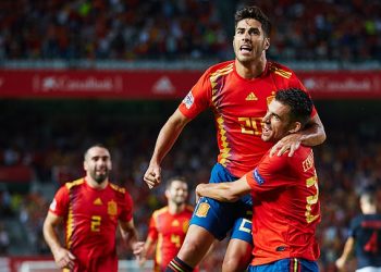 Marco Asensio is over the moon after scoring against Croatia, Tuesday