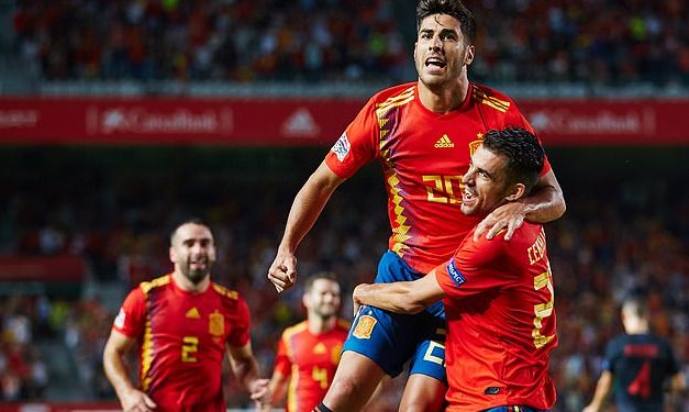 Marco Asensio is over the moon after scoring against Croatia, Tuesday