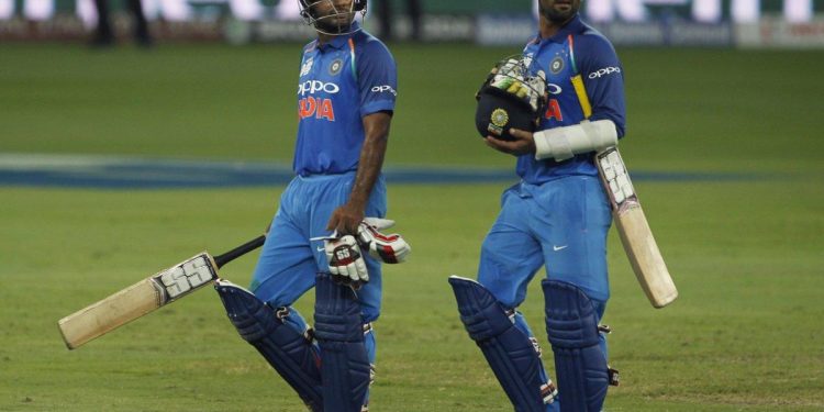 Ambati Rayudu (L) and Dinesh Karthik would be expecting to spend some time at the middle when India face Afghanistan, Tuesday