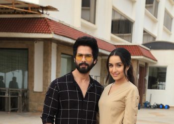 Shahid Kapoor, Shraddha Kapoor at the promotion of film Batti Gul Meter Chalu in Sun n Sand juhu on 28th Aug 2018 shown to user