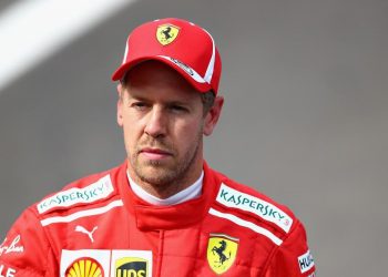 Sebastian Vettel of Ferrari