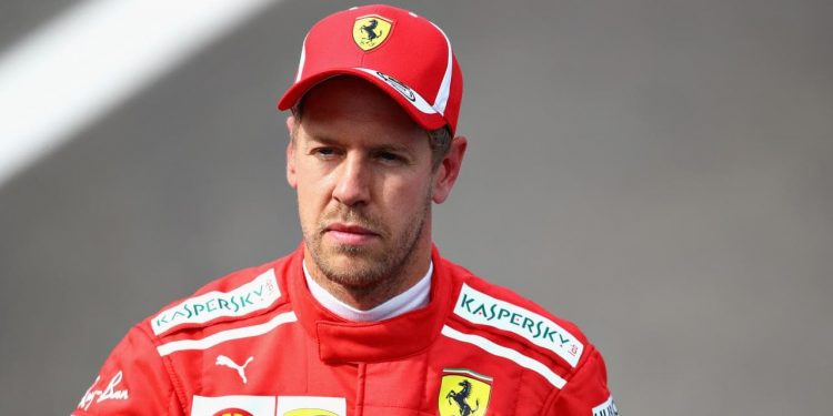 Sebastian Vettel of Ferrari