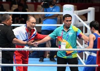 The Asian Games saw North Korean coaches entering the ring to protest against the judges’ decision