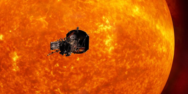 NASA's historic Parker Solar Probe closing towards Sun.