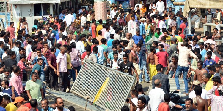Protesters vandalising properties and barricades on the Grand Road, Wednesday.