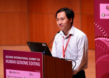 Scientist He Jiankui attends the International Summit on Human Genome Editing at the University of Hong Kong in Hong Kong, China November 28, 2018. (REUTERS)