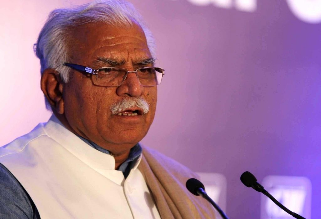 Haryana CM Manohar Lal Khattar