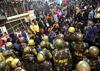 Sabarimala temple protests. (PTI)