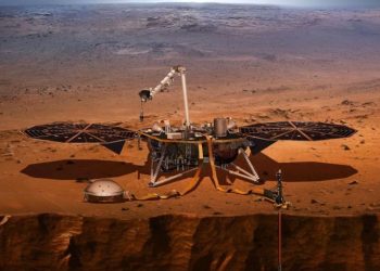 Nasa spacecraft nears Red Planet on mission to detect 'Mars-quakes'. An artist's impression of Nasa's InSight lander probing the "Inner spaces of the canyons".