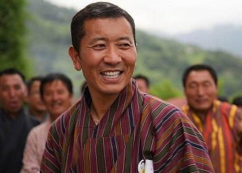 PM Lotay Tshering Thursday on his first foreign visit after taking charge as PM of Bhutan last month following his party's victory in the general elections. (FACEBOOK)