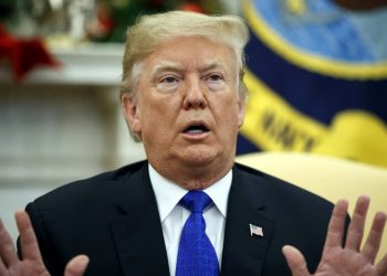 In this Dec. 11, 2018 photo, President Donald Trump speaks during a meets with Democratic leaders the Oval Office in Washington. Against the advice of many in his own administration, Trump is pulling U.S. troops out of Syria. But the abruptness with which Trump is turning the page on Syria is raising questions about whether he might not do the same in Iraq or Afghanistan. (AP)