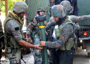 Encounter site in Anantnag's Brenti-Batapora village during which Lashkar-e-Taiba (LeT) terror outfit