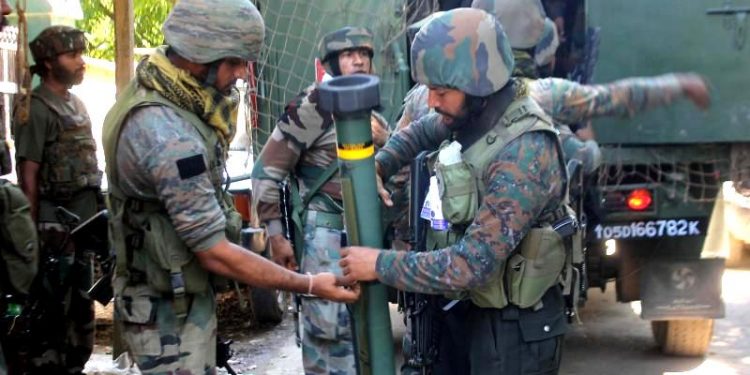 Encounter site in Anantnag's Brenti-Batapora village during which Lashkar-e-Taiba (LeT) terror outfit